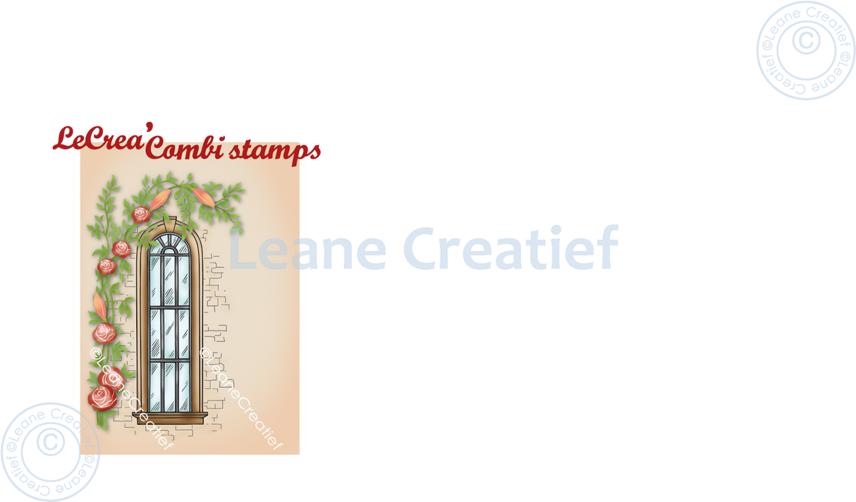 Lecreadesign Combi Clear Stamp Window With Climbing Plant