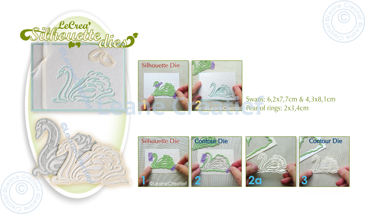 Lea’bilitie Swans Silhouette Cutting Die