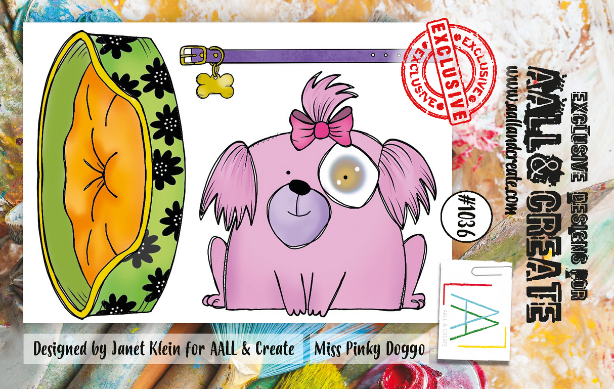 AALL and Create A7 Stamp Set - 1036 - Miss Pinky Doggo