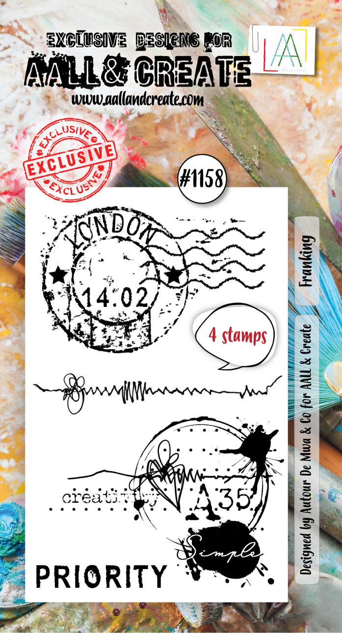 AALL and Create - A8 Stamp Set - Franking