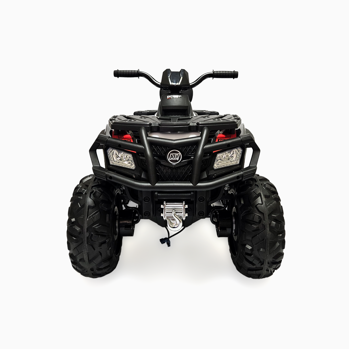 24V Titan Edition Kids Upgraded 4×4 Ride-On Quad ATV W/ Rubber Wheels, Lights & Music Player