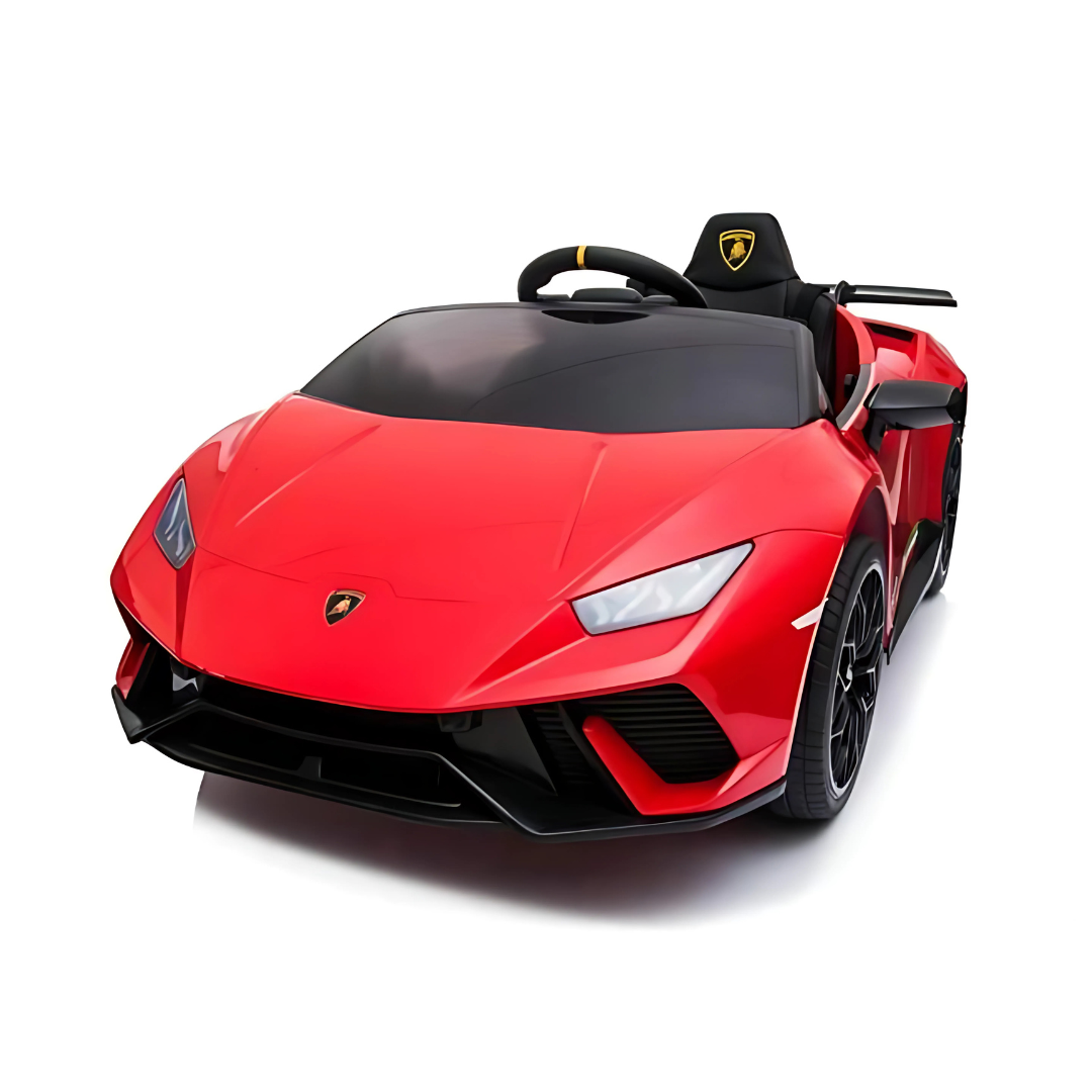 Voiture à enfourcher Lamborghini Huracan 4x4 12 V ; Voiture télécommandée électrique monoplace pour enfants sous licence