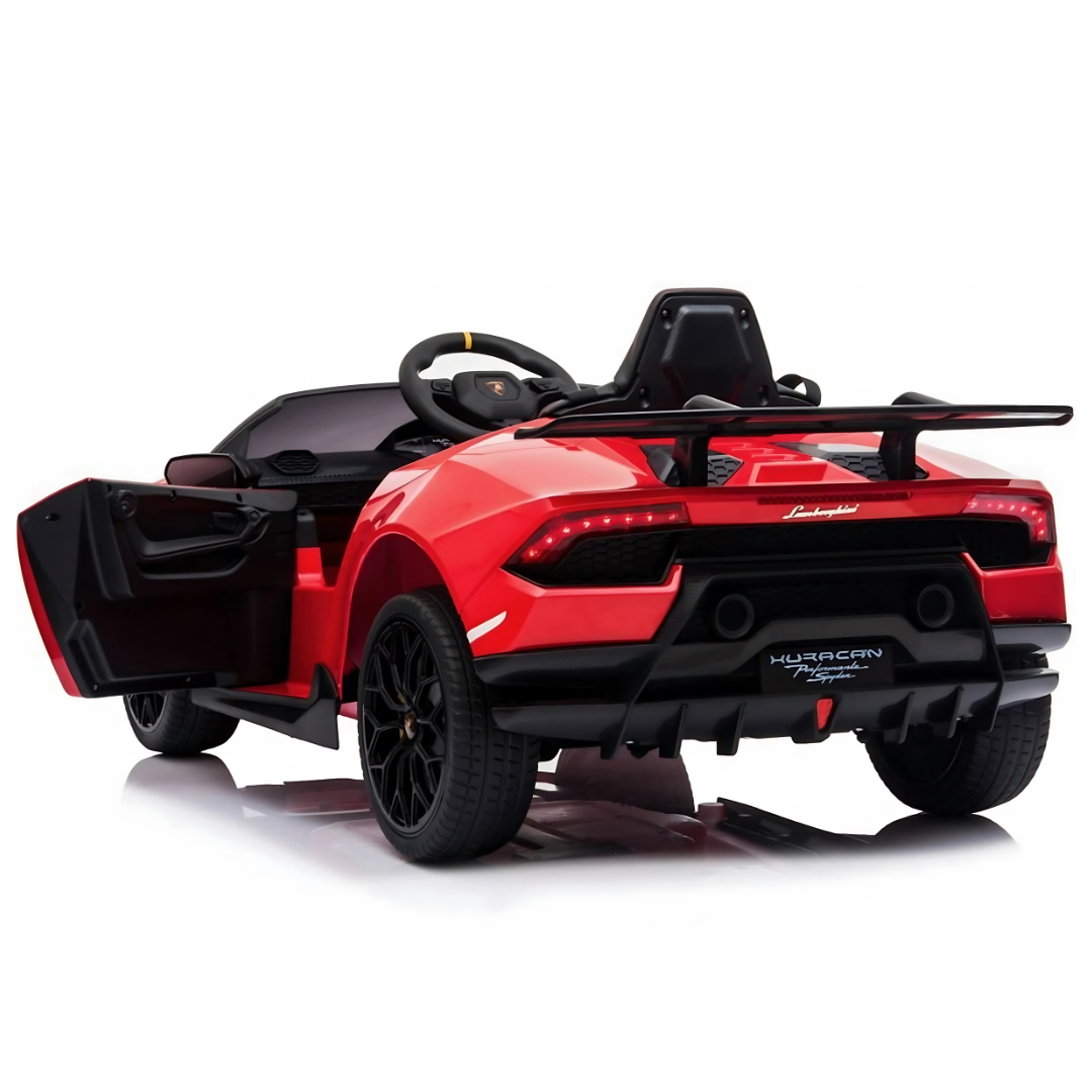Voiture à enfourcher Lamborghini Huracan 4x4 12 V ; Voiture télécommandée électrique monoplace pour enfants sous licence