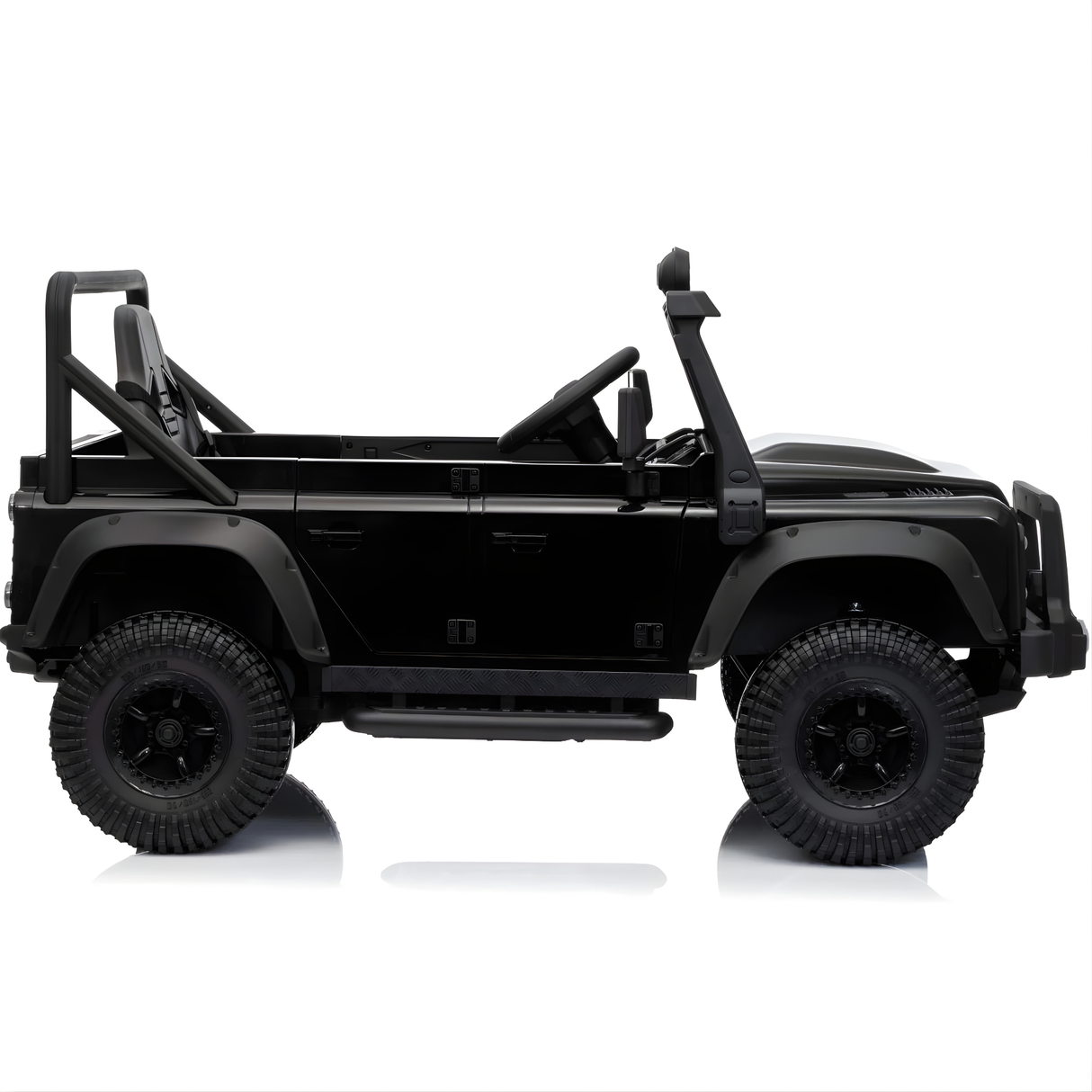 12V Land Rover Defender 1-Seater Ride-on Truck W/ Rubber Wheels, Music Player & RC