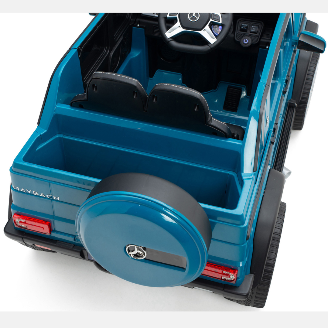 Camion à chevaucher pour enfants Mercedes Maybach G650 12 V : véhicule à chevaucher télécommandé 4x4 monoplace