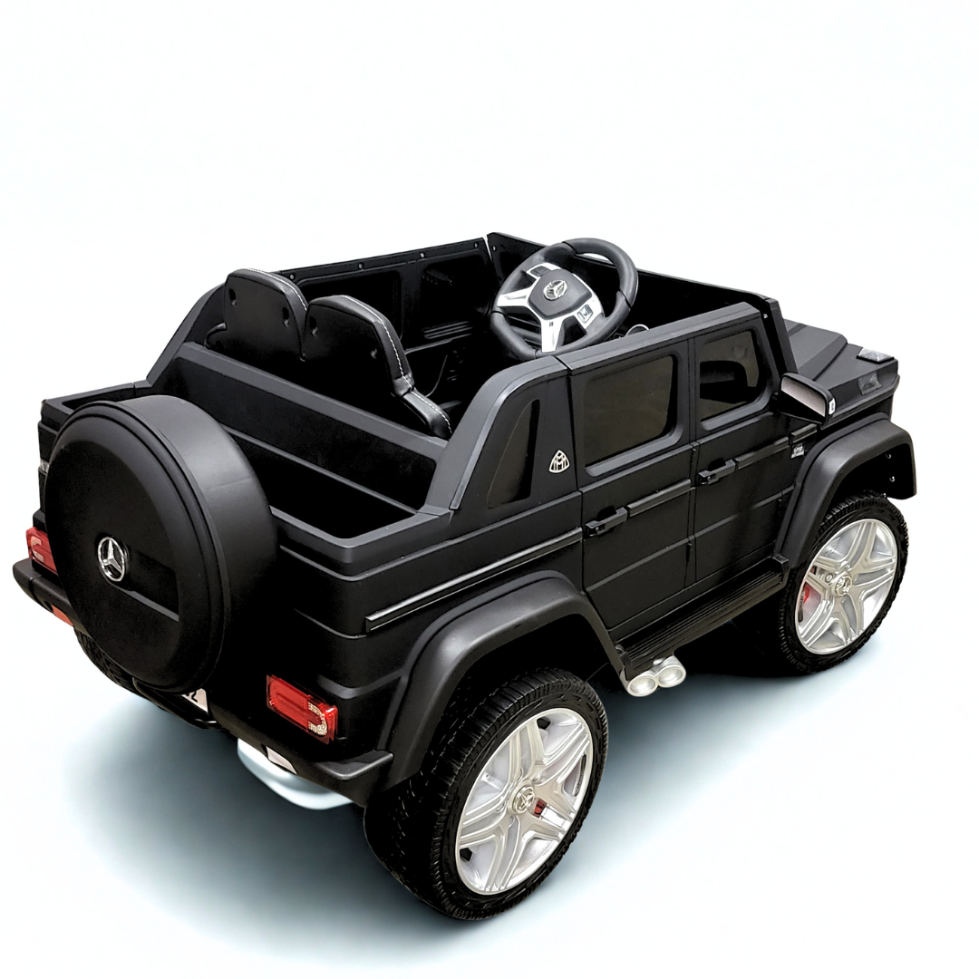 Camion à chevaucher pour enfants Mercedes Maybach G650 12 V : véhicule à chevaucher télécommandé 4x4 monoplace