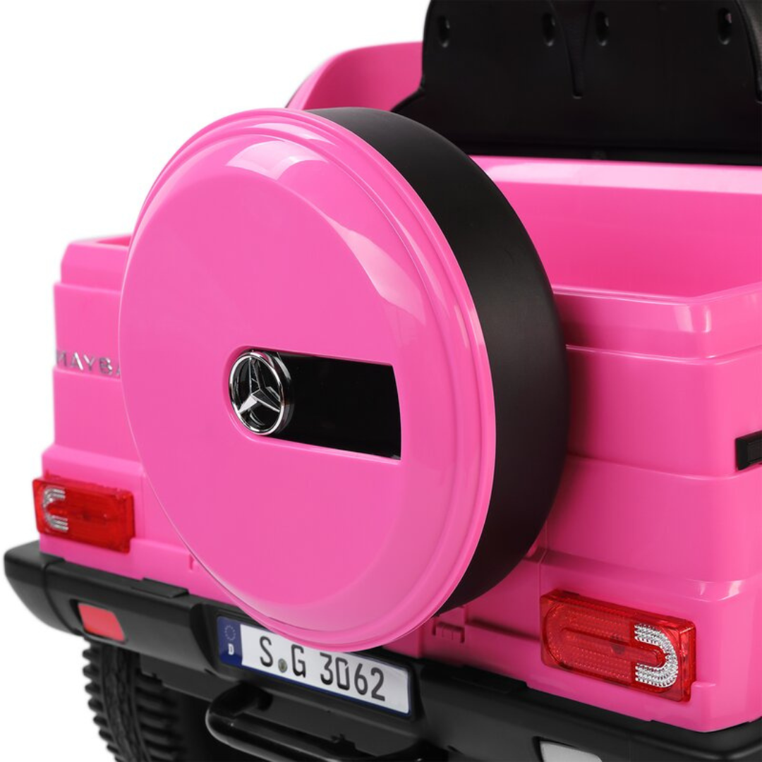 Camion à chevaucher pour enfants Mercedes Maybach G650 12 V : véhicule à chevaucher télécommandé 4x4 monoplace