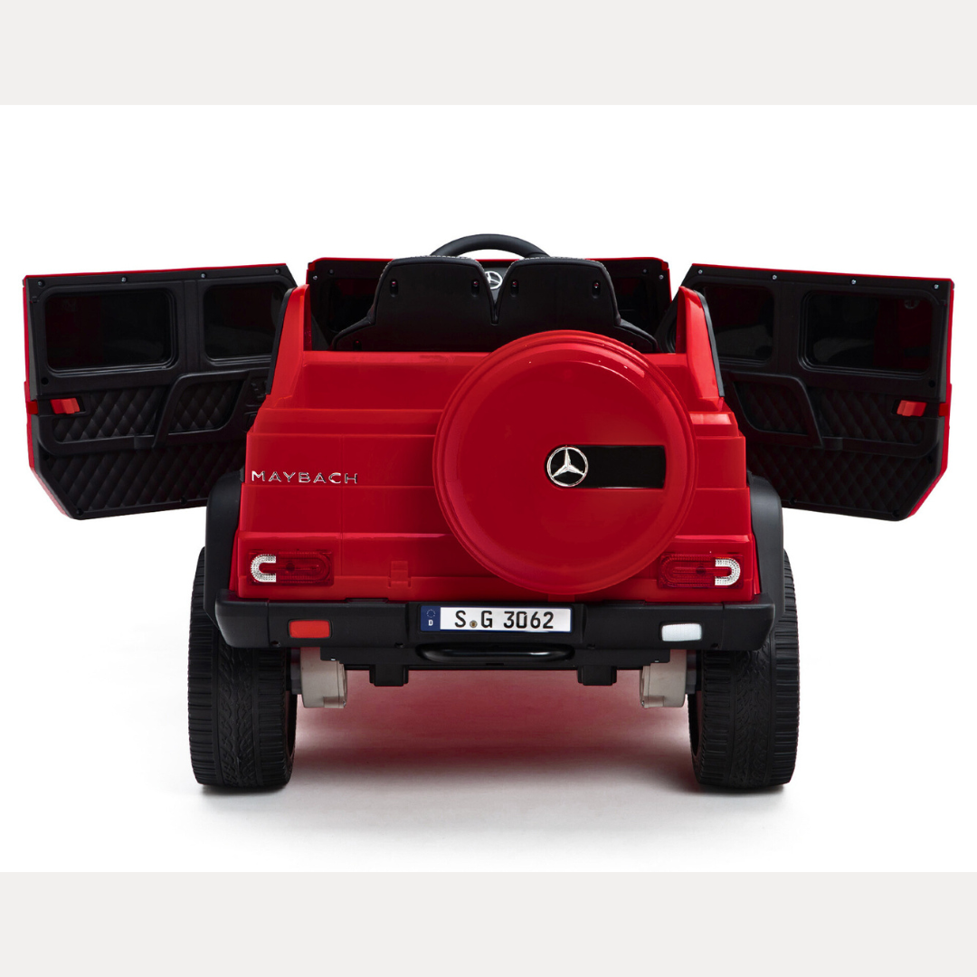 Camion à chevaucher pour enfants Mercedes Maybach G650 12 V : véhicule à chevaucher télécommandé 4x4 monoplace