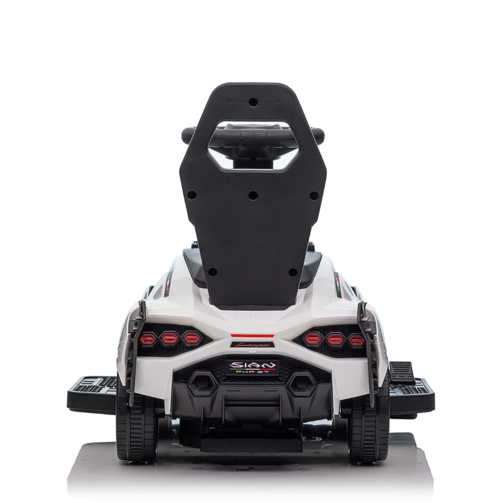 Lamborghini Sian Ultimate 3-in-1 Toddler Ride-On Push-Car W/ Music Player, Lights, Detachable Handle & Guards