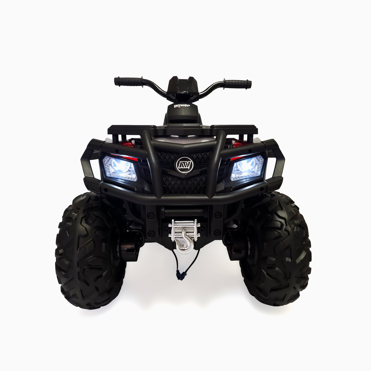 24V Titan Edition Kids Upgraded 4×4 Ride-On Quad ATV W/ Rubber Wheels, Lights & Music Player