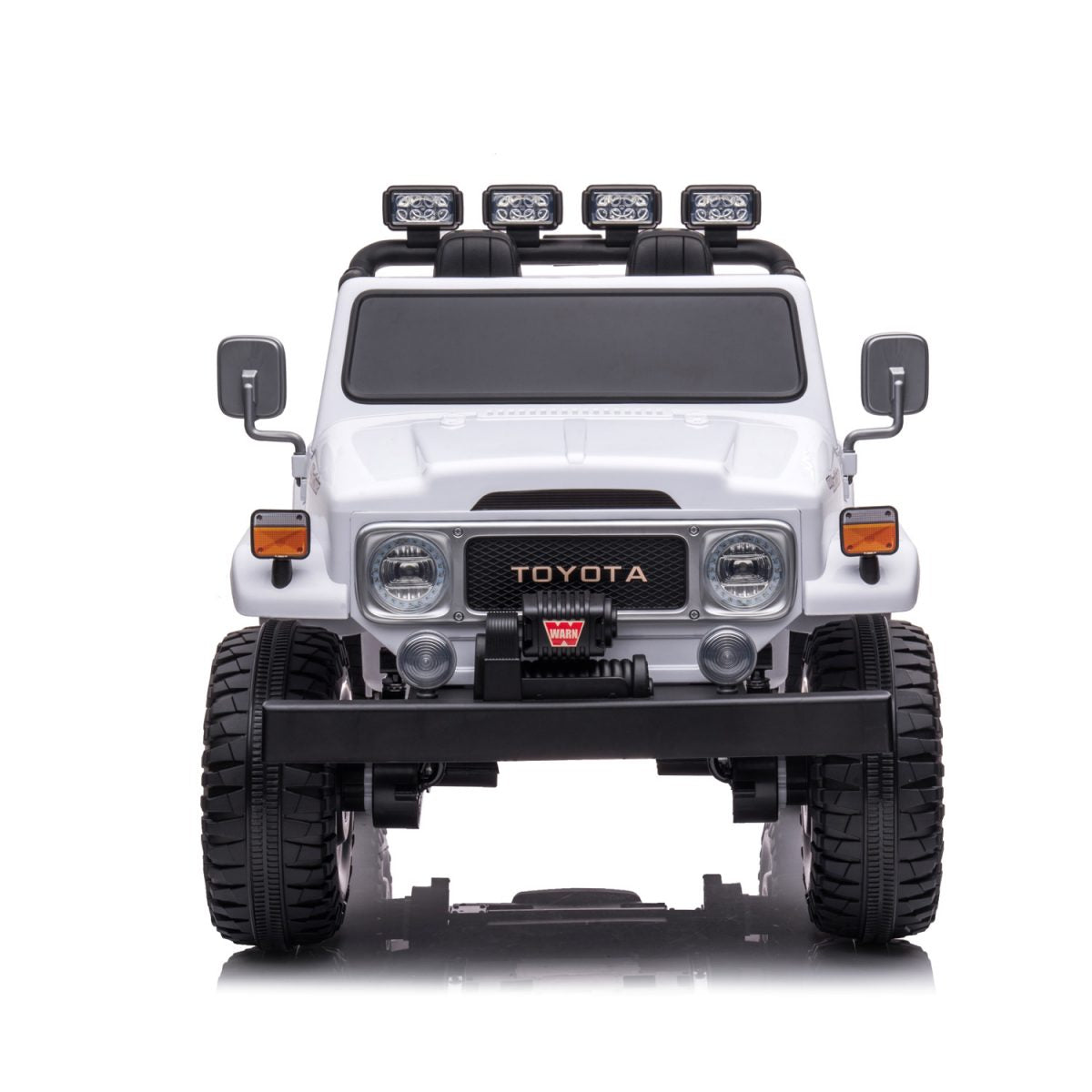 24V Toyota Premium 4x4 2-Seater Ride-On Truck W/ Rubber Wheels, Music Player & RC