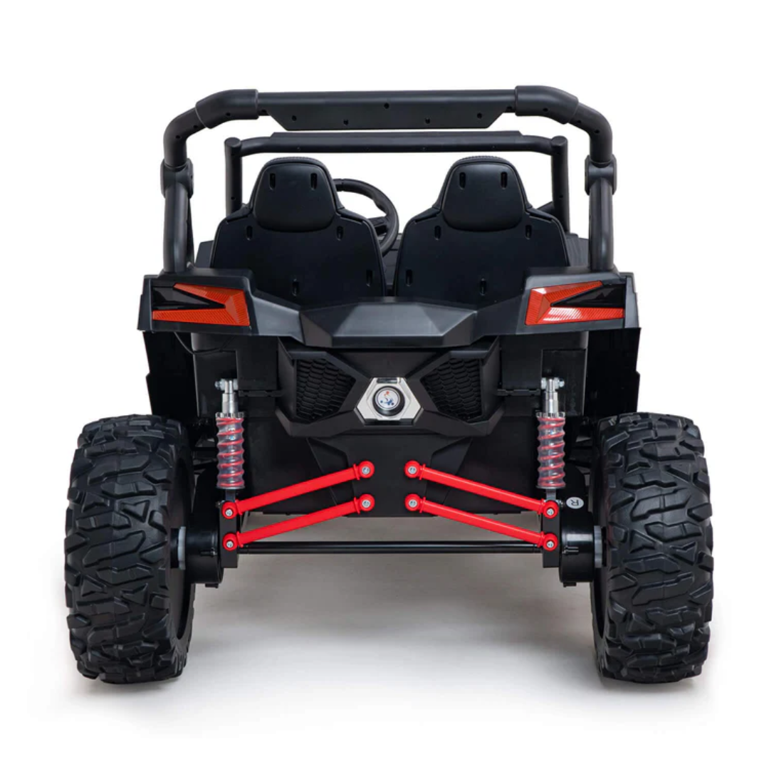 24V UTV-Max Advanced XXL 2-Seater Kids Ride-On 4X4 UTV with Air Filled Rubber Tires, Music Player & RC