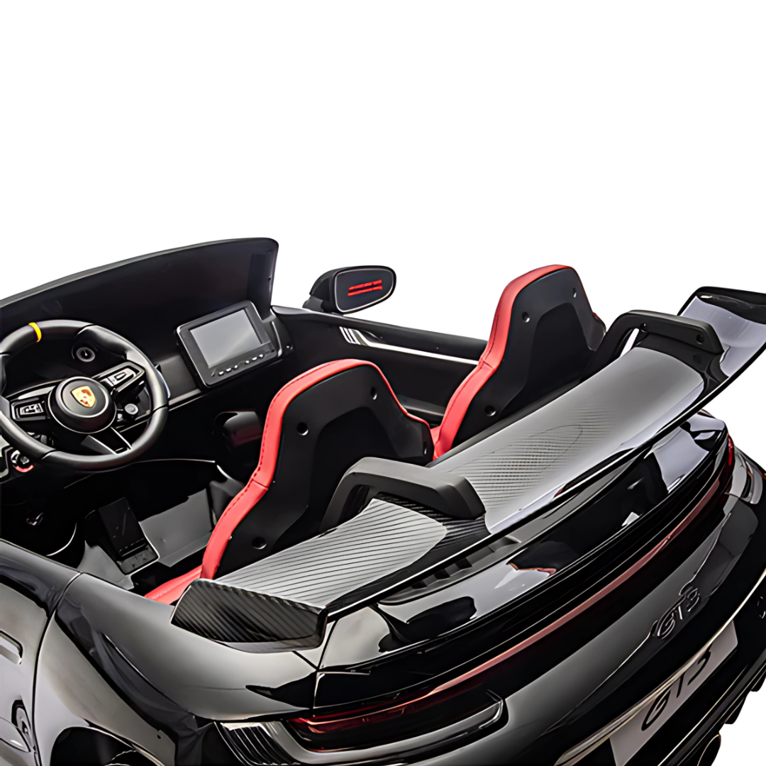24V Porsche 911 GT3 4x4 AWD MP4 Edition 2-Seater Licensed Ride-On Car W/ Rubber Wheels, Music Player & RC