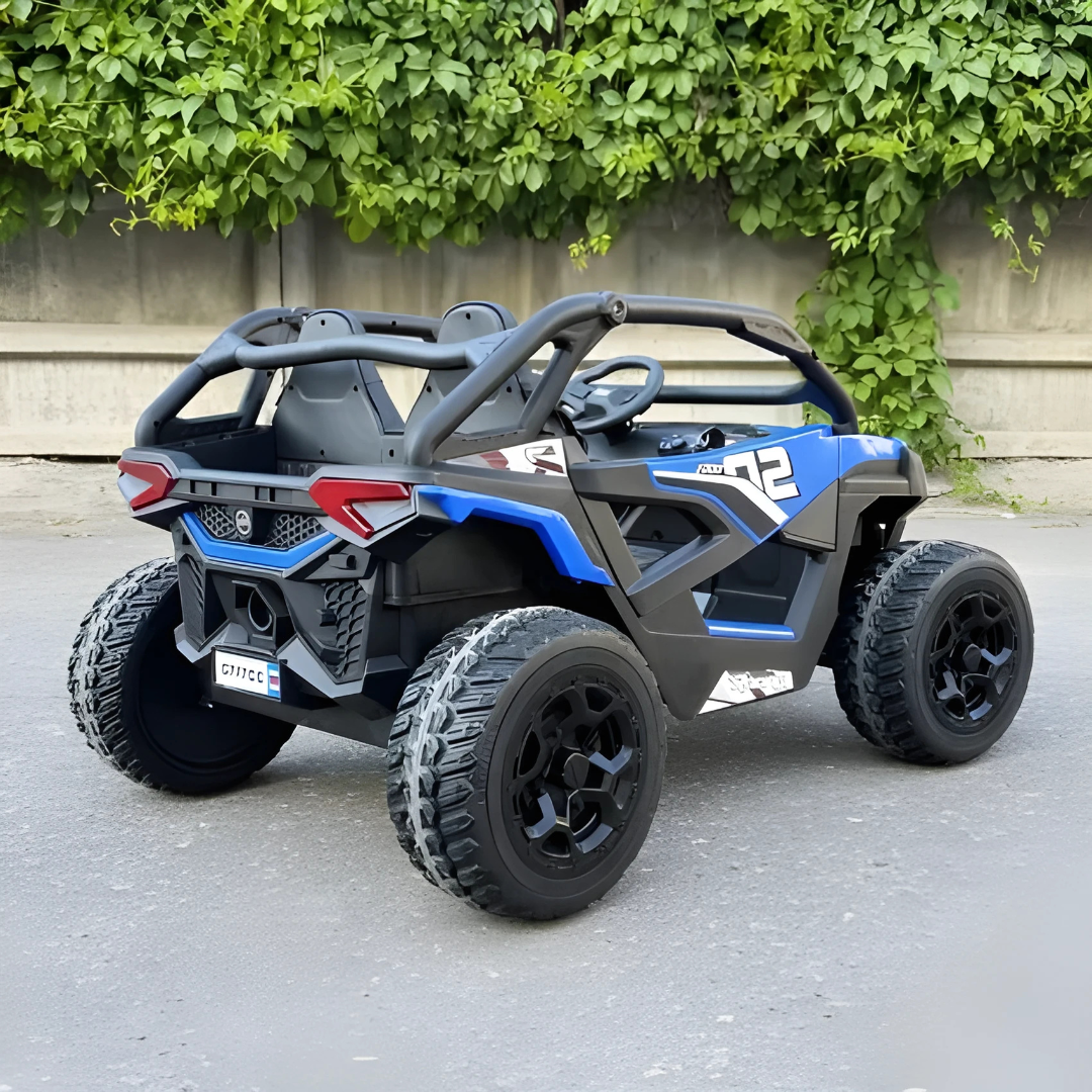 24V Trail Blazer Edition 4x4 Kids Off-Road Ride-On UTV Buggy W/ Rubber Wheels, Music Player & RC