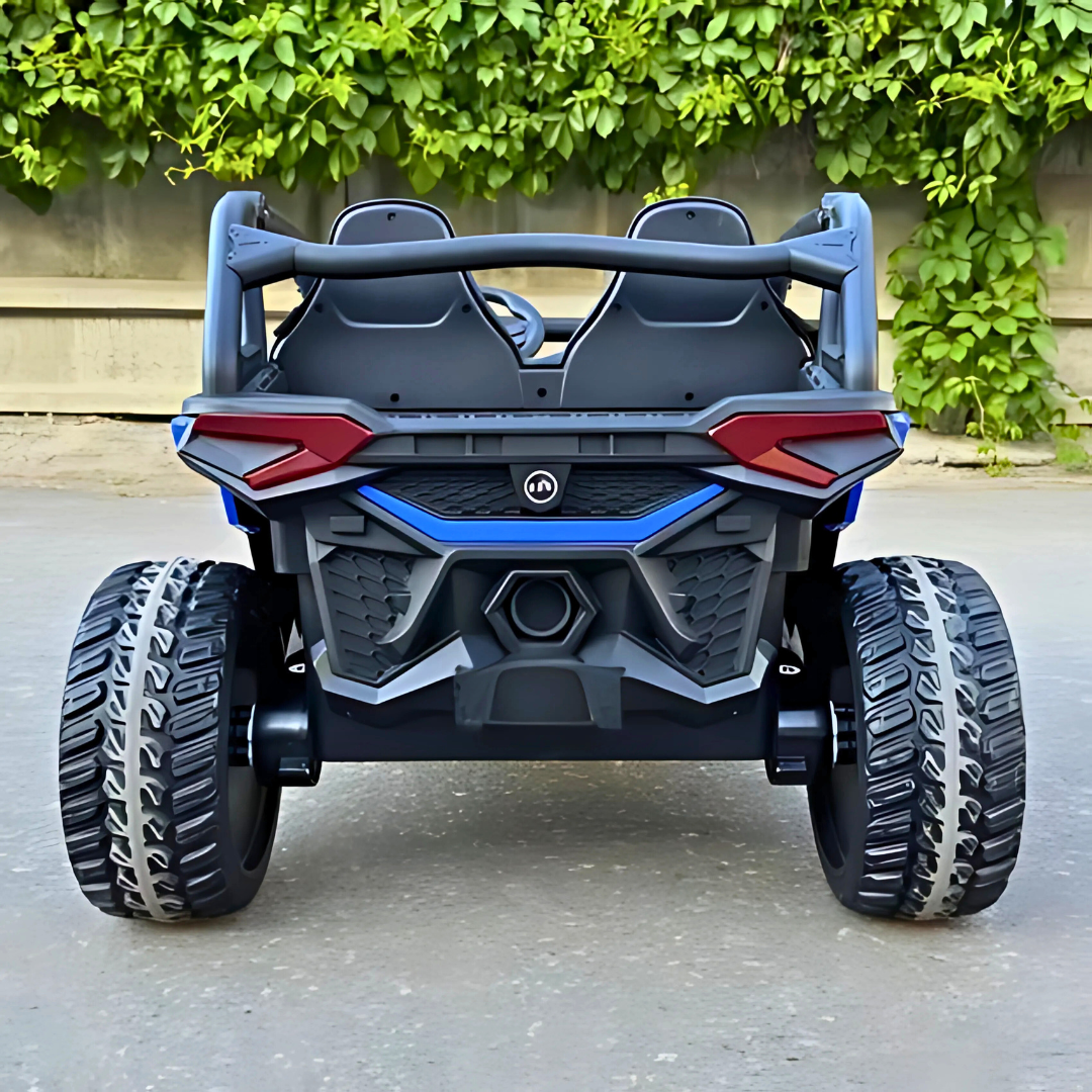 24V Trail Blazer Edition 4x4 Kids Off-Road Ride-On UTV Buggy W/ Rubber Wheels, Music Player & RC