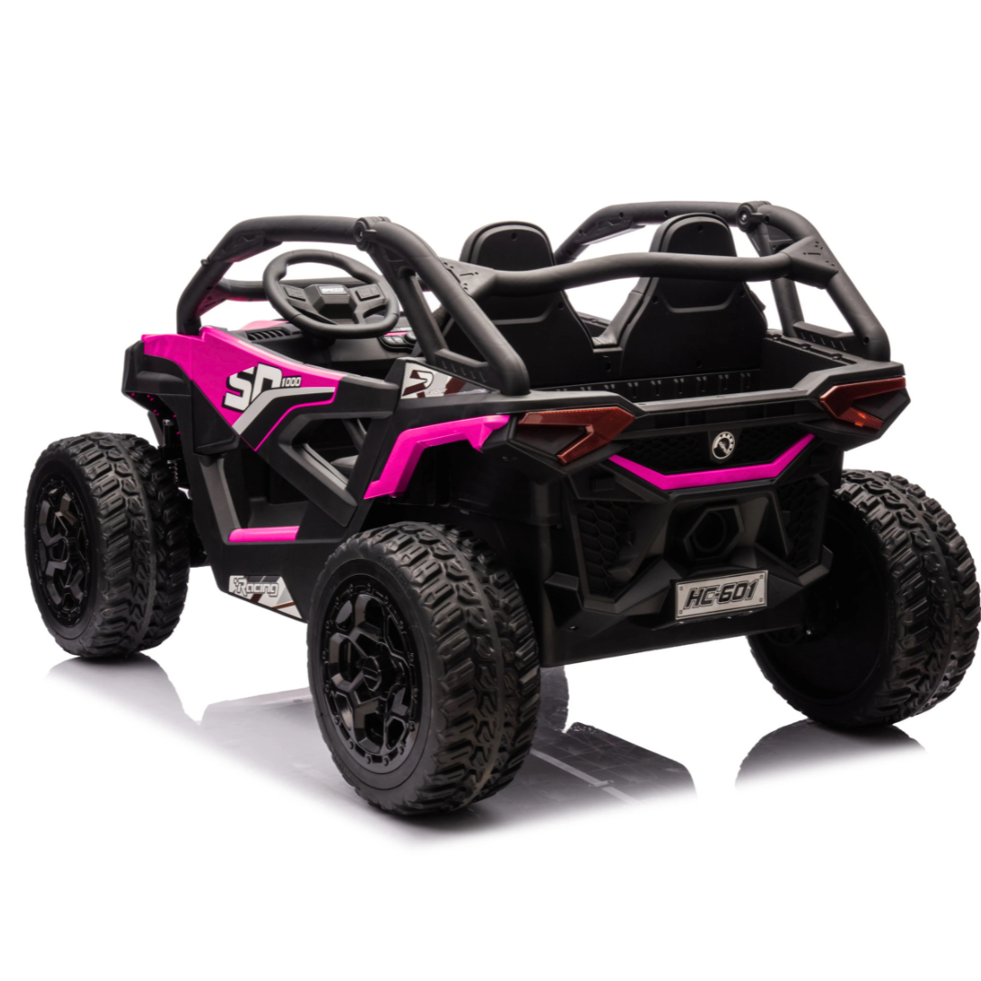 24V Trail Blazer Edition 4x4 Kids Off-Road Ride-On UTV Buggy W/ Rubber Wheels, Music Player & RC