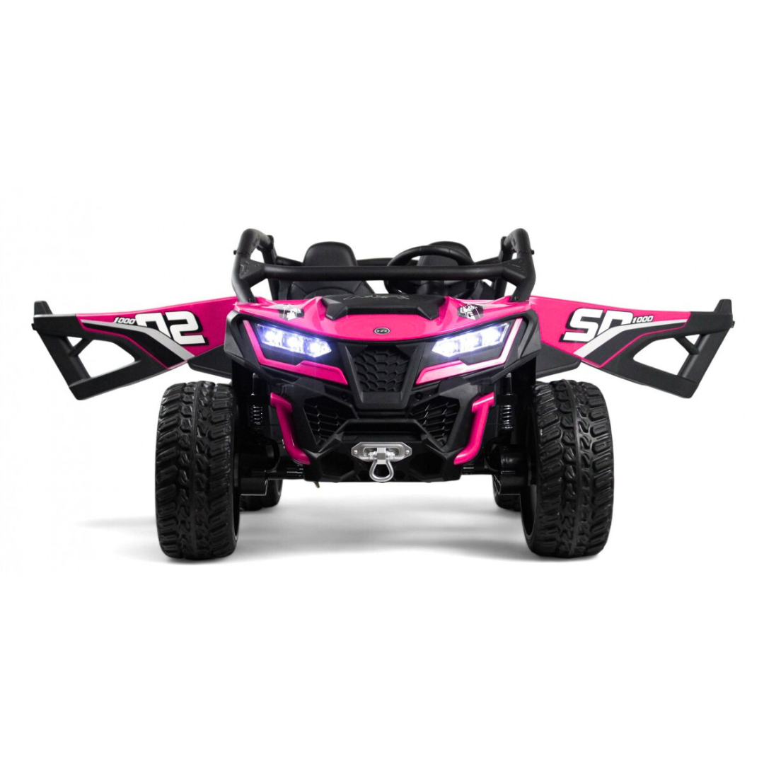 24V Trail Blazer Edition 4x4 Kids Off-Road Ride-On UTV Buggy W/ Rubber Wheels, Music Player & RC