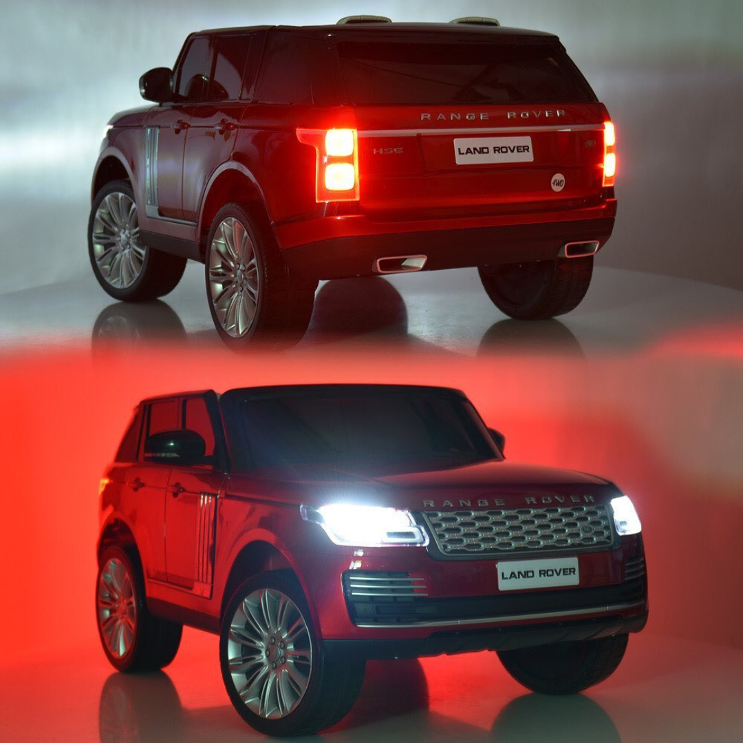 24V Range Rover HSE XL 2-Seater Ride-On SUV W/ Rubber Wheels, Music Player & RC