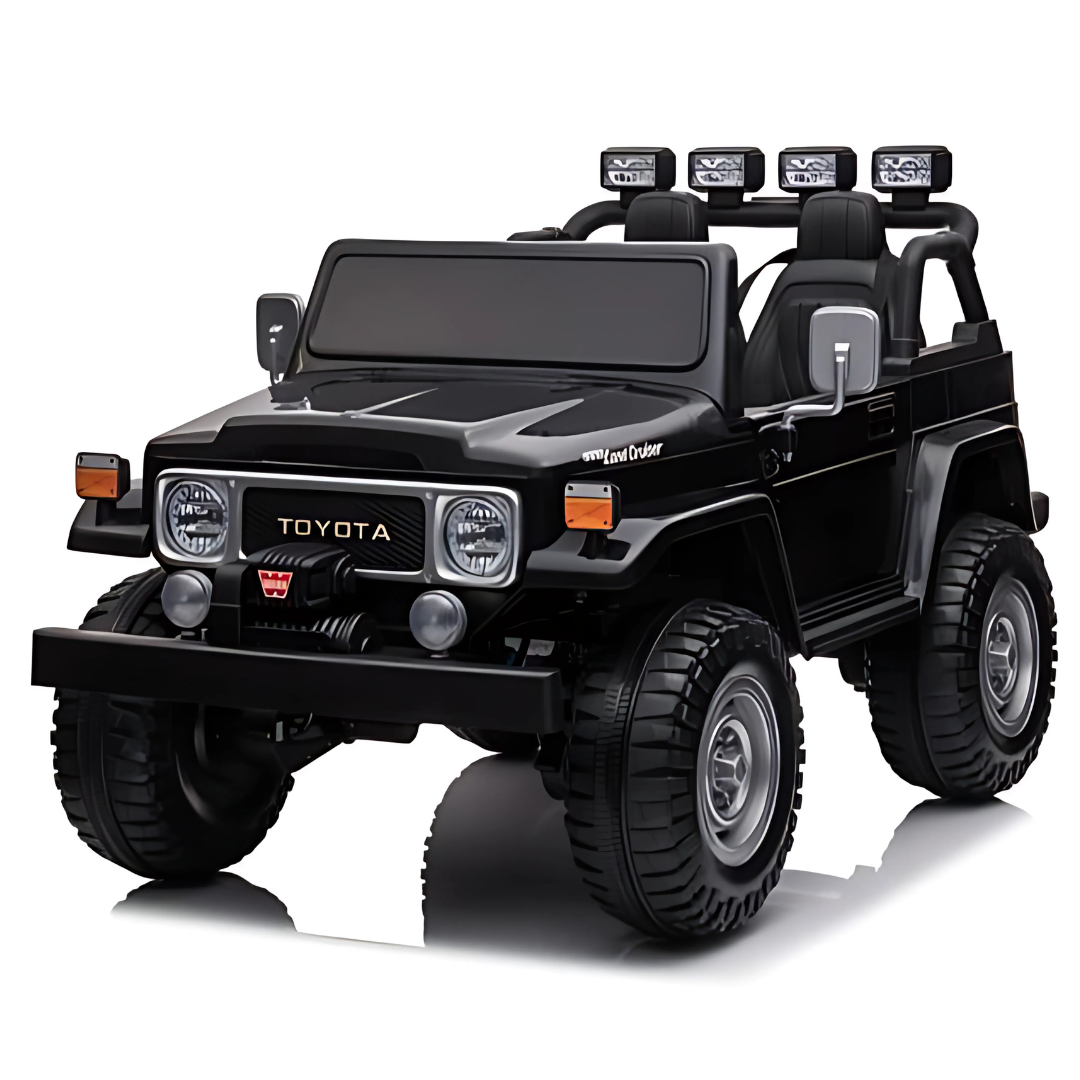 24V Toyota Premium 4x4 2-Seater Ride-On Truck W/ Rubber Wheels, Music Player & RC