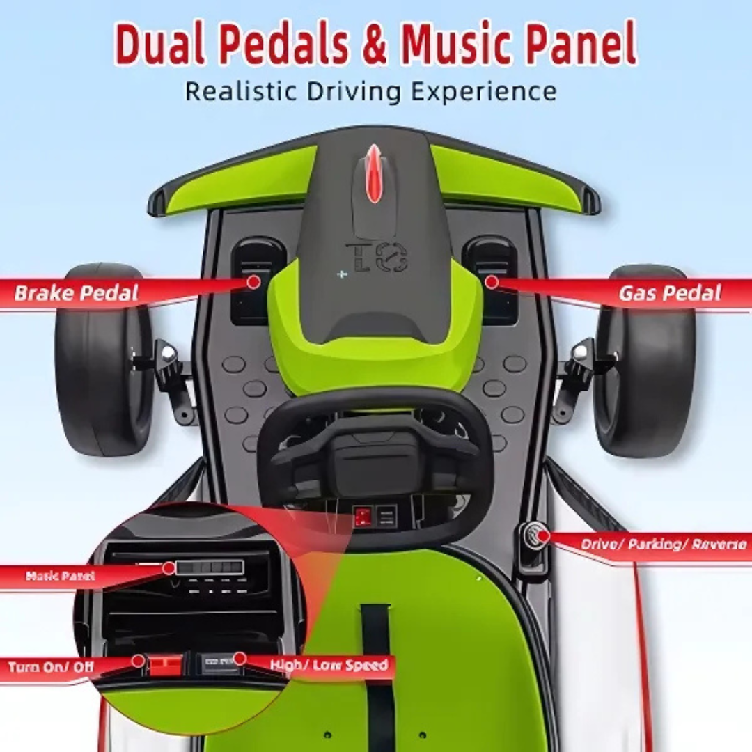 24V Pro-X Edition Big Kids Advanced Drifting Go Kart W/ Music Player