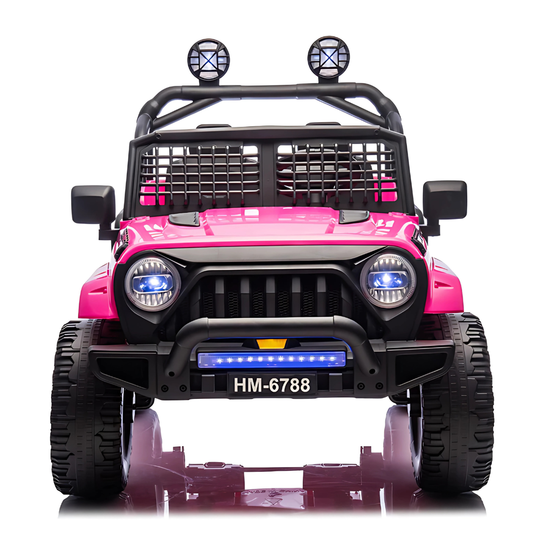 24V X-Racer Edition 2-Seater Upgraded 4x4 AWD Ride-On Truck W/ Rubber Wheels, Music Player & RC
