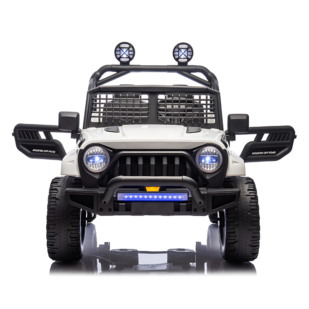 24V X-Racer Edition 2-Seater Upgraded 4x4 AWD Ride-On Truck W/ Rubber Wheels, Music Player & RC