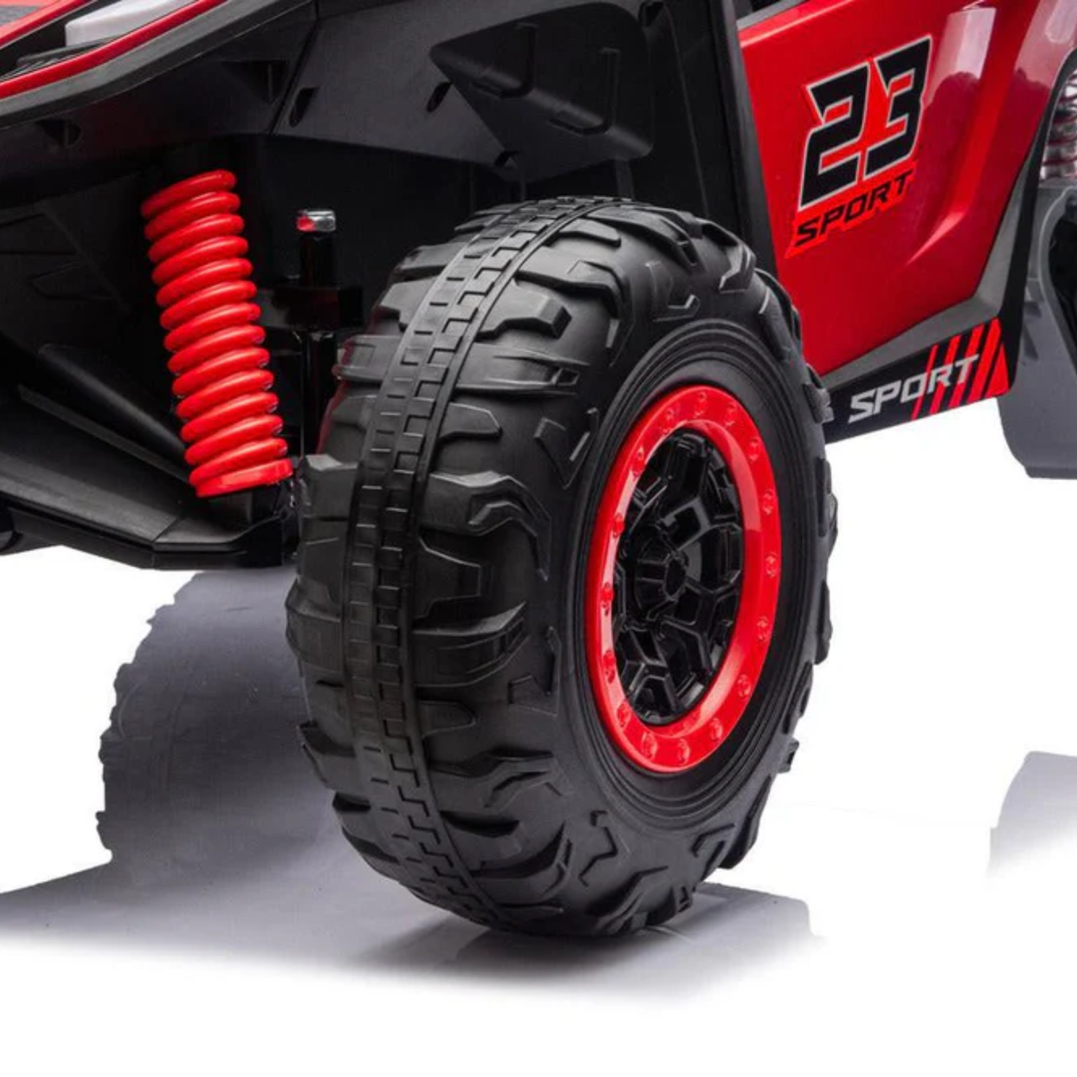 24V X-Raptor 2-Seater Kids Ride-On 4X4 UTV with EVA Rubber Wheels, Music Player & RC