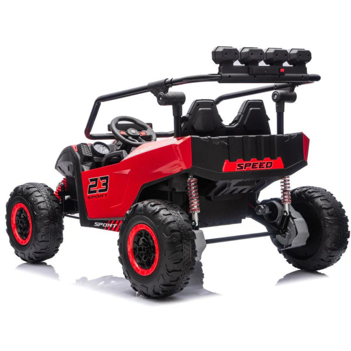 24V X-Raptor 2-Seater Kids Ride-On 4X4 UTV with EVA Rubber Wheels, Music Player & RC