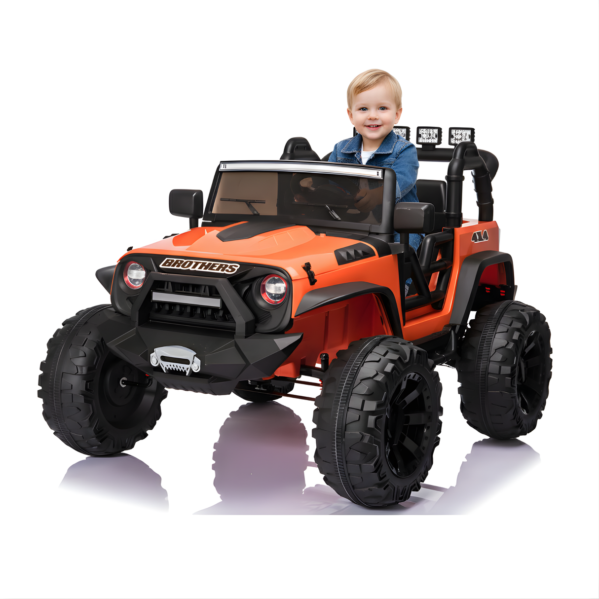 Camion à chevaucher pour enfants 24 V, édition EVA Big Wheels : camion électrique télécommandé