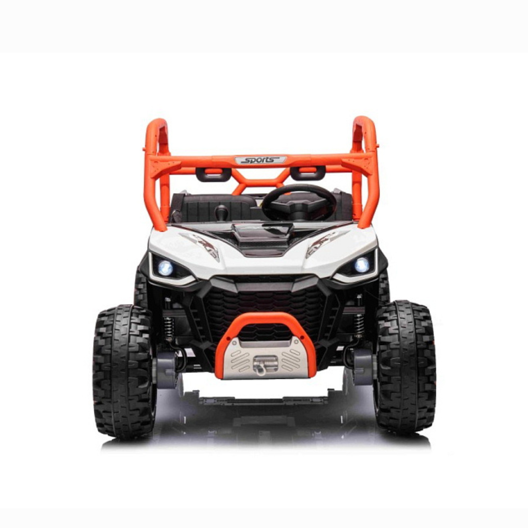 24V Famer Edition 4x4 Kids 2-Seater Ride-On UTV Buggy W/ Rubber Wheels, Music Player & RC