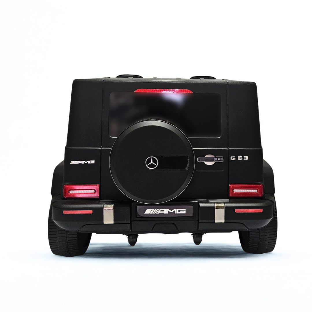 24V Mercedes Benz AMG G63 Exclusive 4x4 2-Seater Ride-On SUV W/ Rubber Wheels, Music Player, Floor Mat & RC