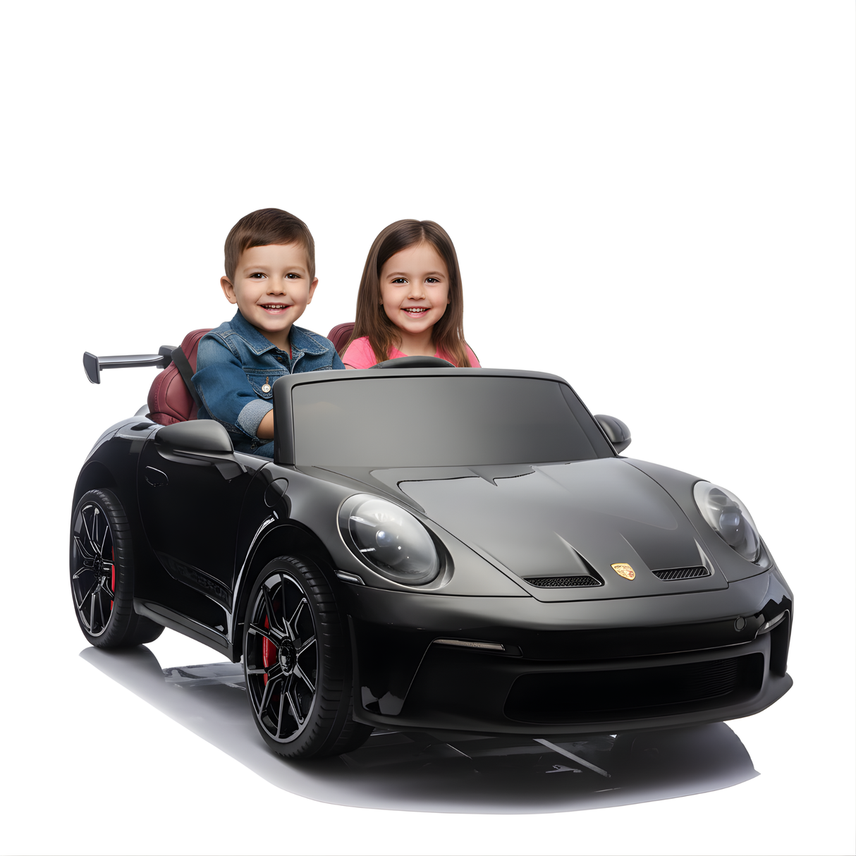 24V Porsche 911 GT3 4x4 AWD MP4 Edition 2-Seater Licensed Ride-On Car W/ Rubber Wheels, Music Player & RC