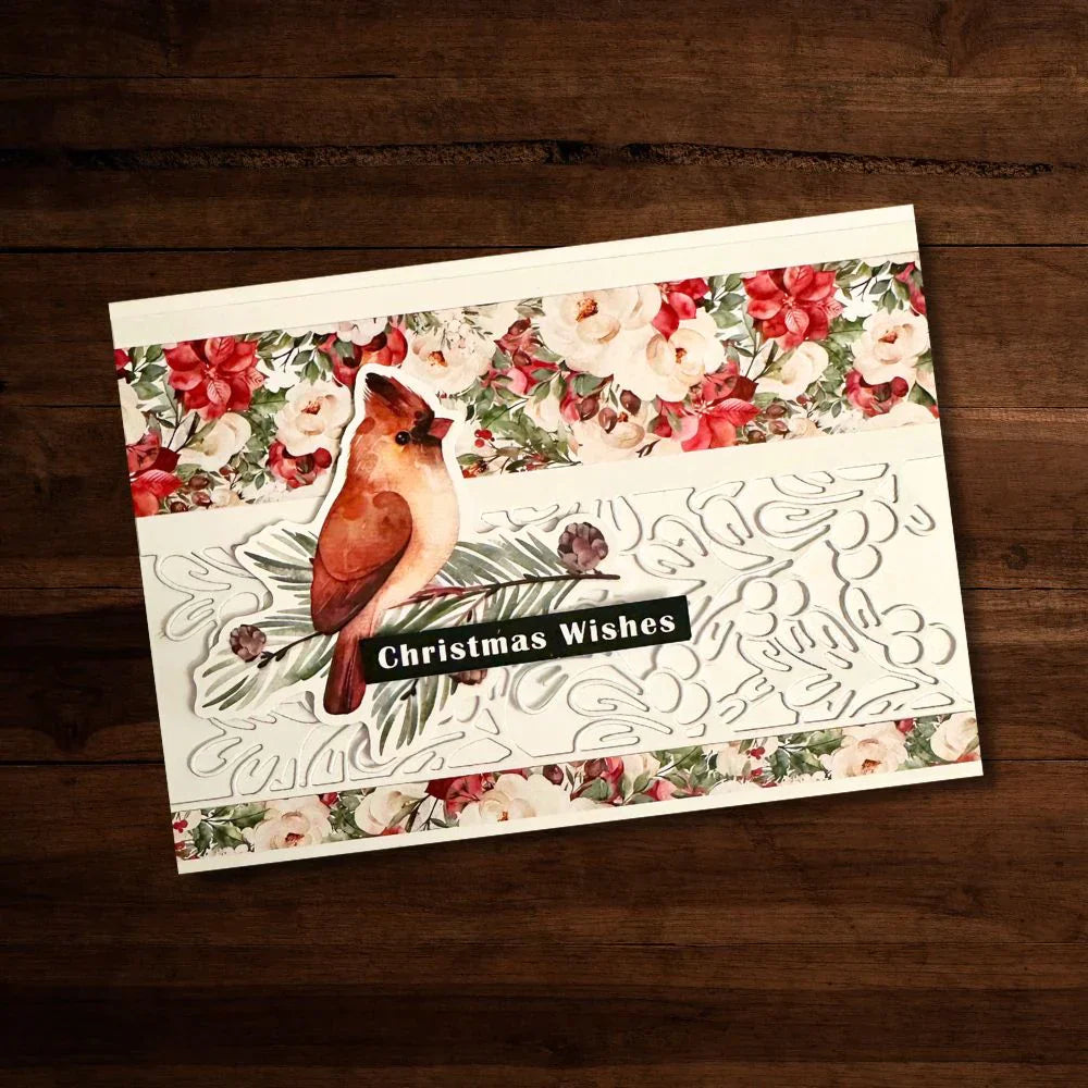 Merry Little Christmas Embossed Die Cuts 30456