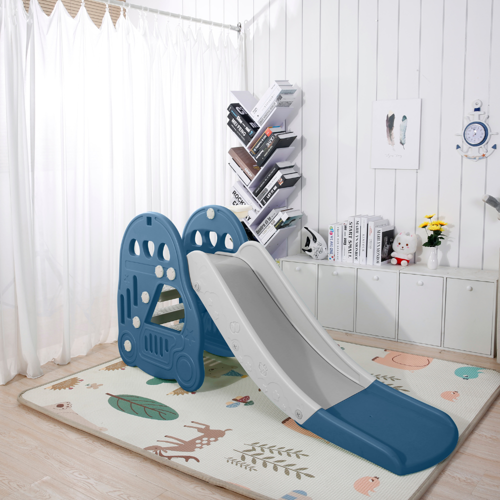 Toboggan pour enfants d'intérieur et d'extérieur avec cadre à billes - Divertissement interactif pour les enfants et les tout-petits