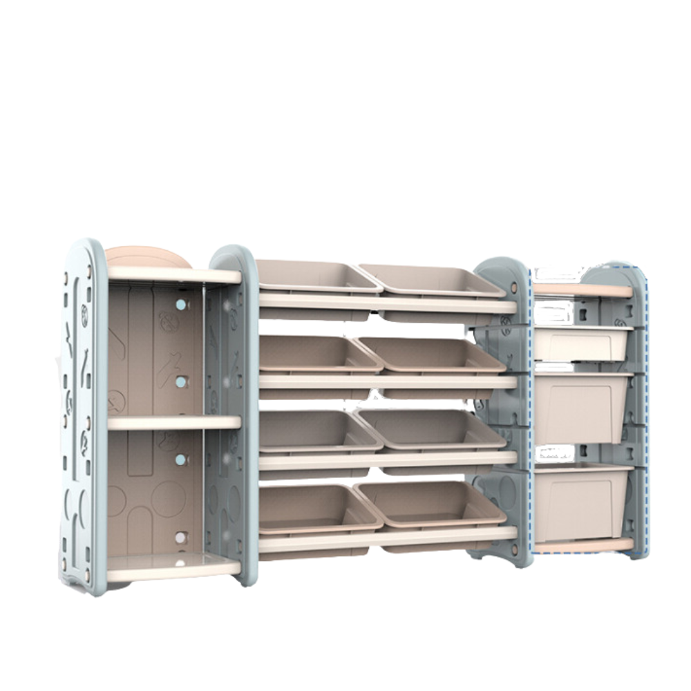 Kids & Toddlers XL Bookshelf Storage Unit: Toddler Luxury Organizer