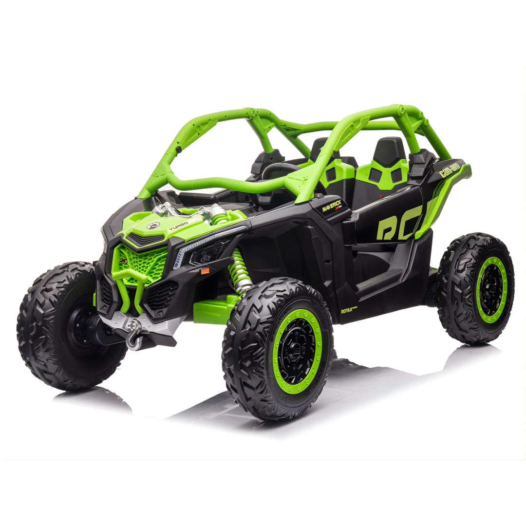 2x24V Can-Am Maverick RS Performance Edition 4x4 2-Seater Ride-On UTV W/ Rubber Wheels, Double Battery Pack, Music Player & RC