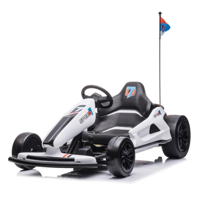 24V Furious Edition Premium Upgraded Drifting Go Kart W/ Drift Mode, Lights & Music Player