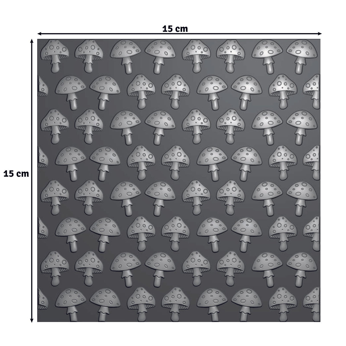 Vaessen Creative • Embossing Folder Mushrooms 5.9x5.9in 1pcs