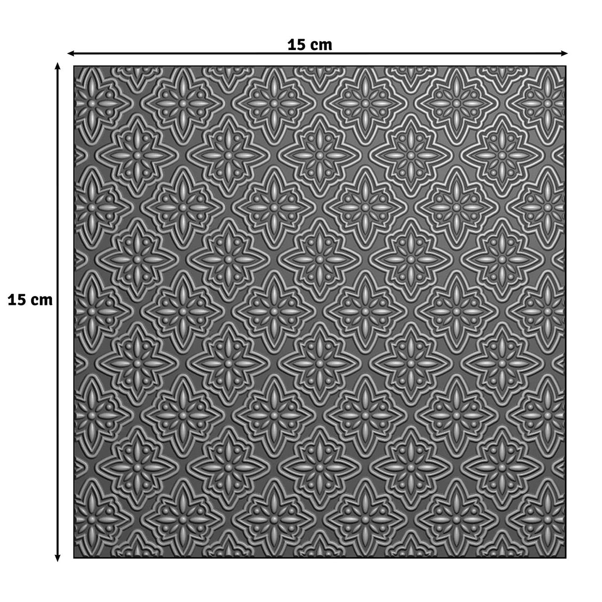 Vaessen Creative • 3D Embossing Folder Christmas Star 15x15cm