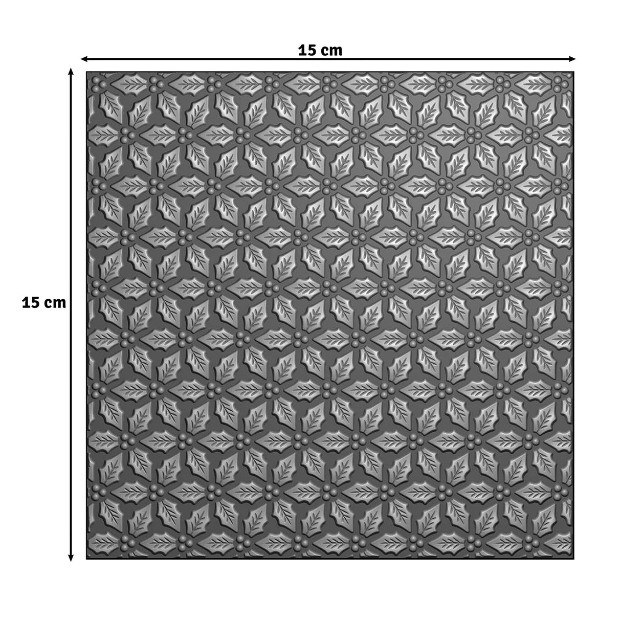 Vaessen Creative • 3D Embossing Folder Holly Leaves 15x15cm