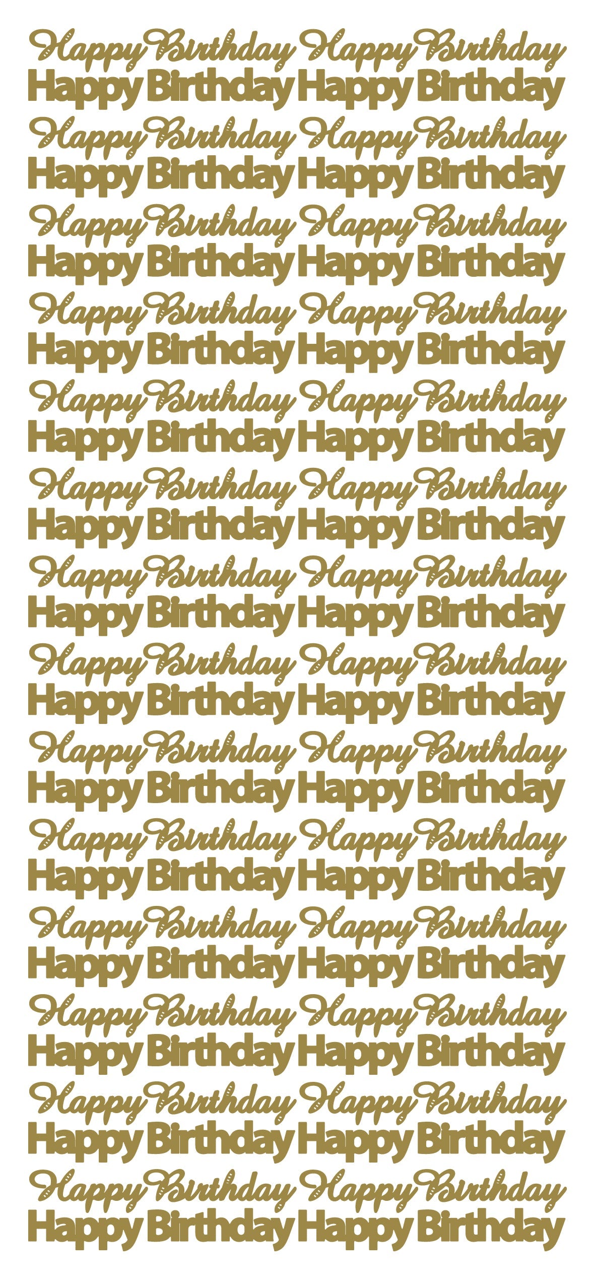 Peel Off Stickers - Happy Birthday