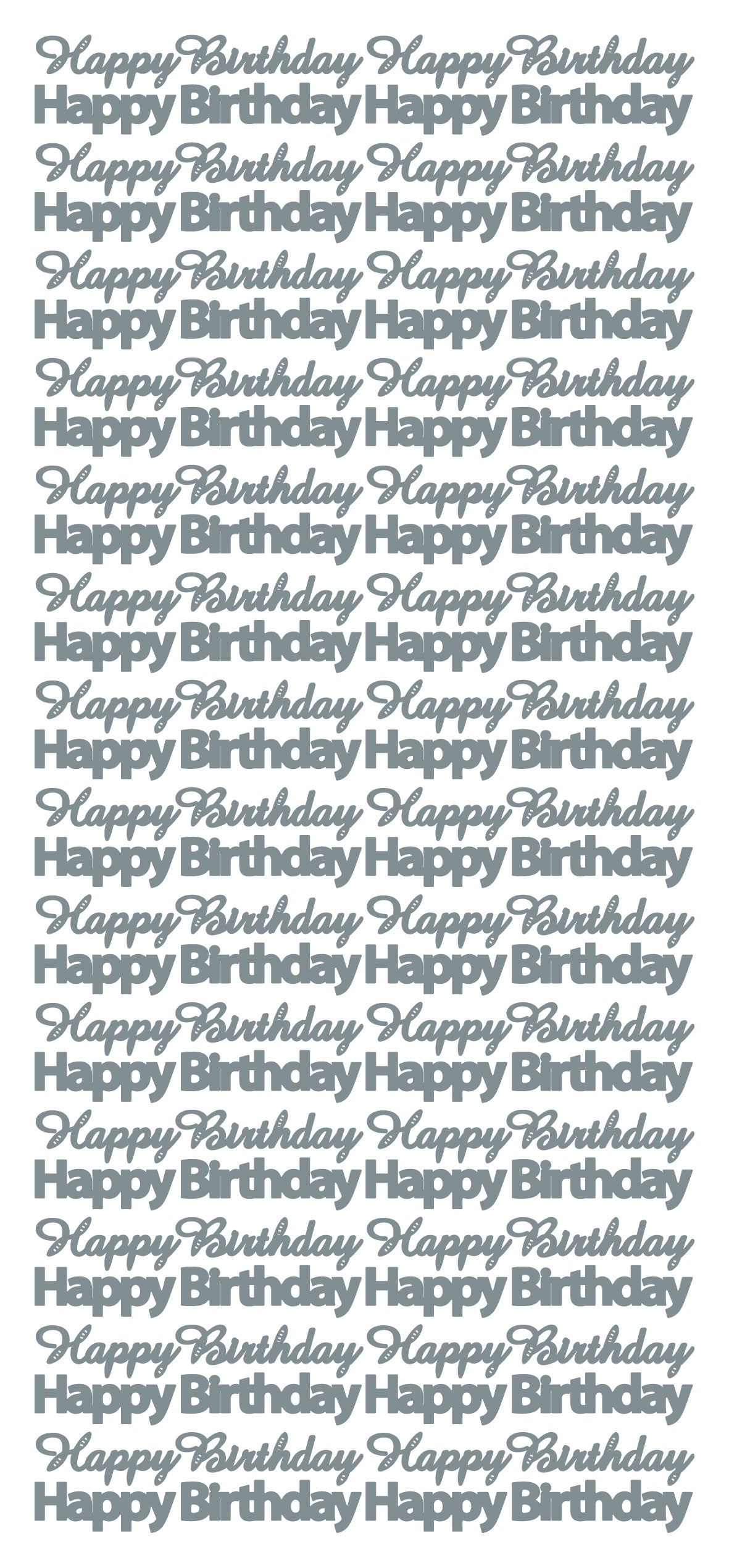 Peel Off Stickers - Happy Birthday