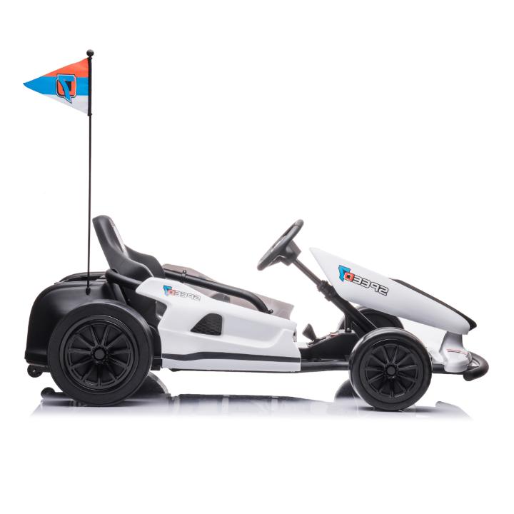 24V Furious Edition Premium Upgraded Drifting Go Kart W/ Drift Mode, Lights & Music Player