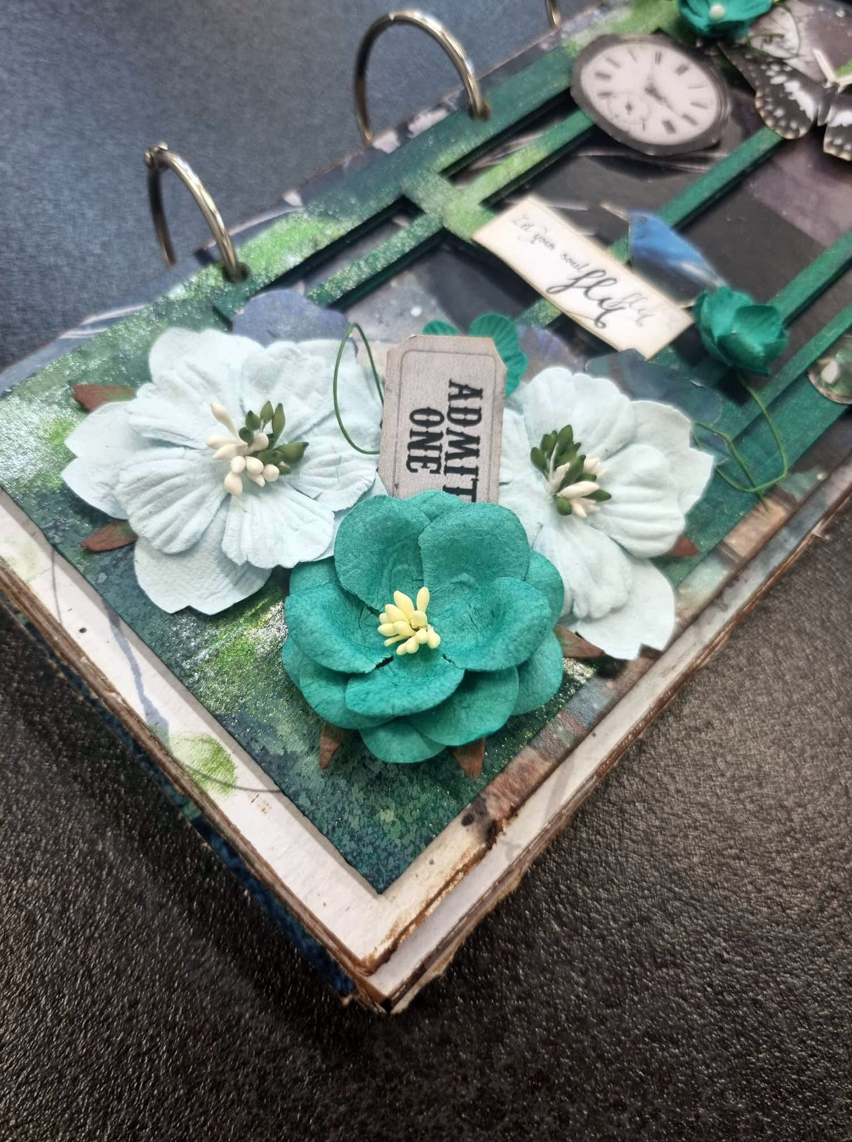3Quarter Designs - Mini Album Base Kit - Urban Turquoise