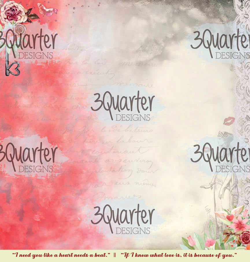 3Quarter Designs - 12" X 12" Paper Pack - Always Yours