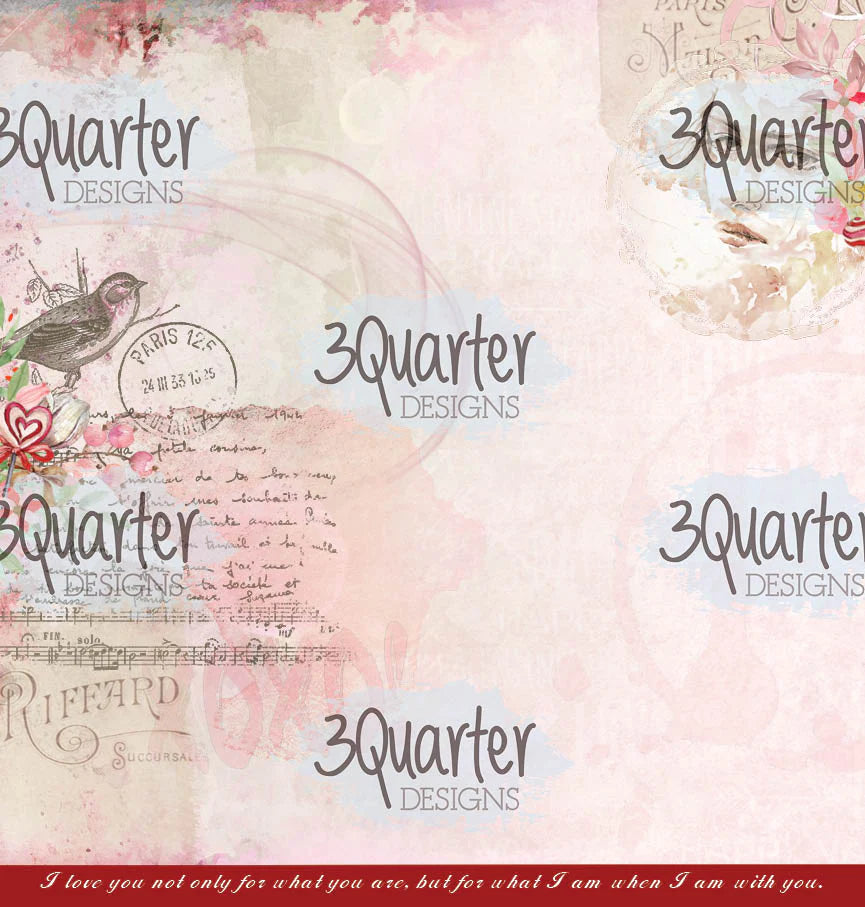 3Quarter Designs - 12" X 12" Paper Pack - Always Yours