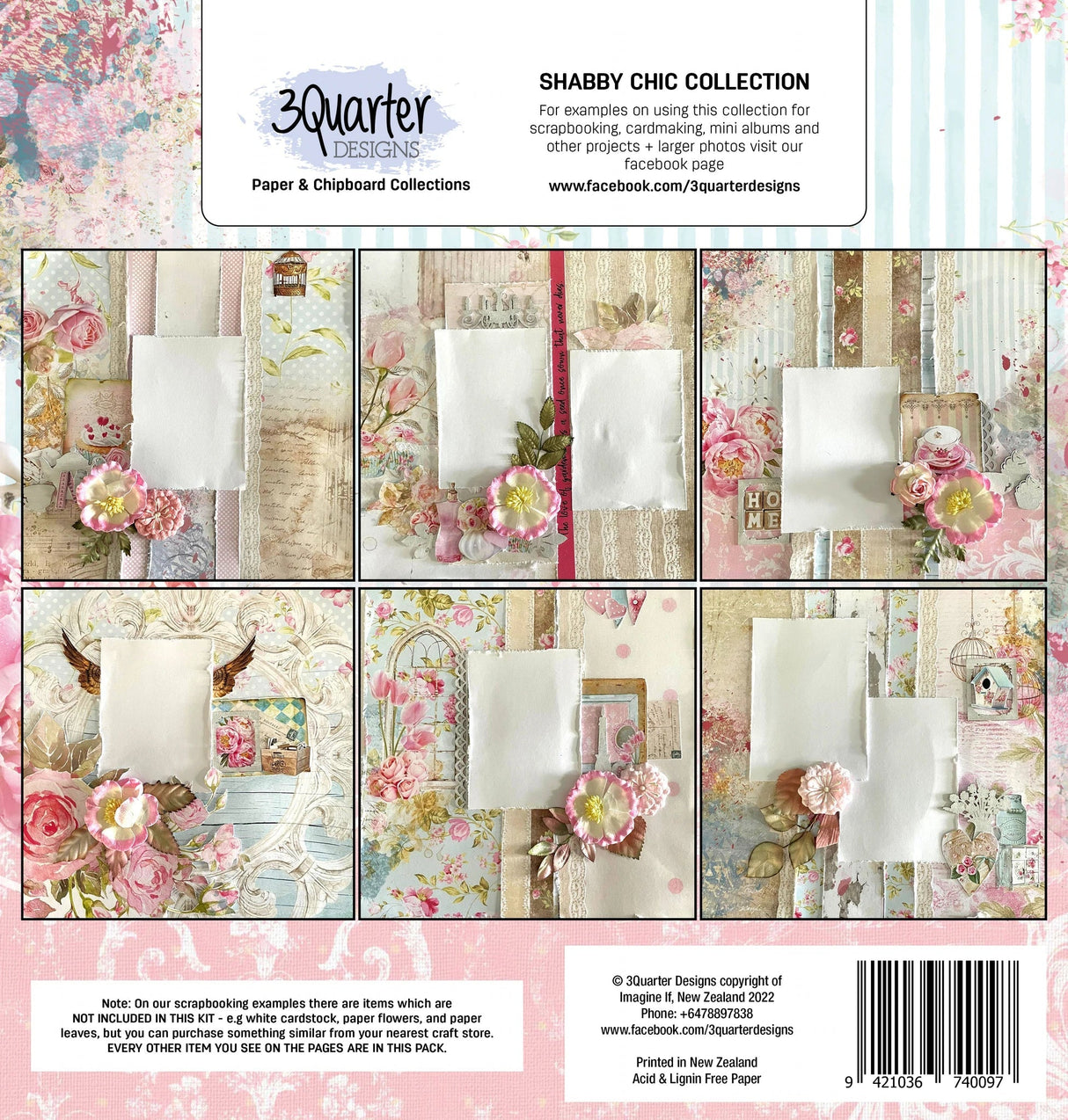 3Quarter Designs - Scrapbook Collection - Shabby Cottage