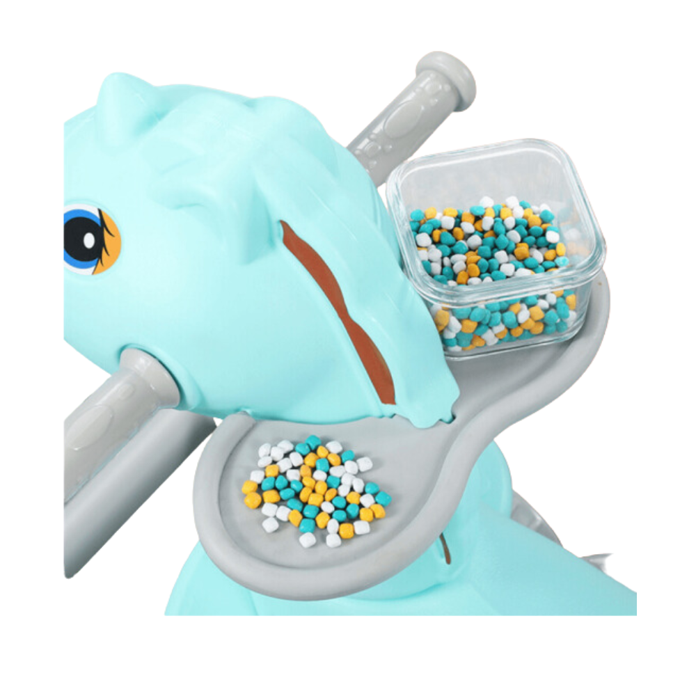 Cheval à bascule musical d'intérieur et d'extérieur pour enfants - Voiture à bascule et à pousser pied à pied amusante et engageante