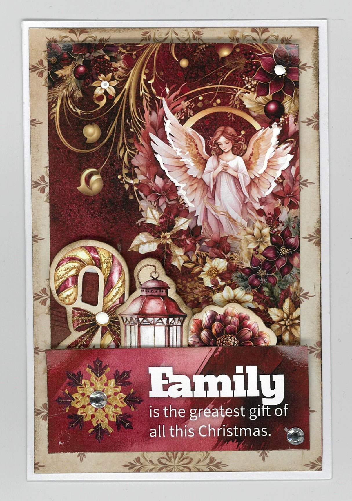 3Quarter Designs Sugarplum Wreath 6x4 Card Pack