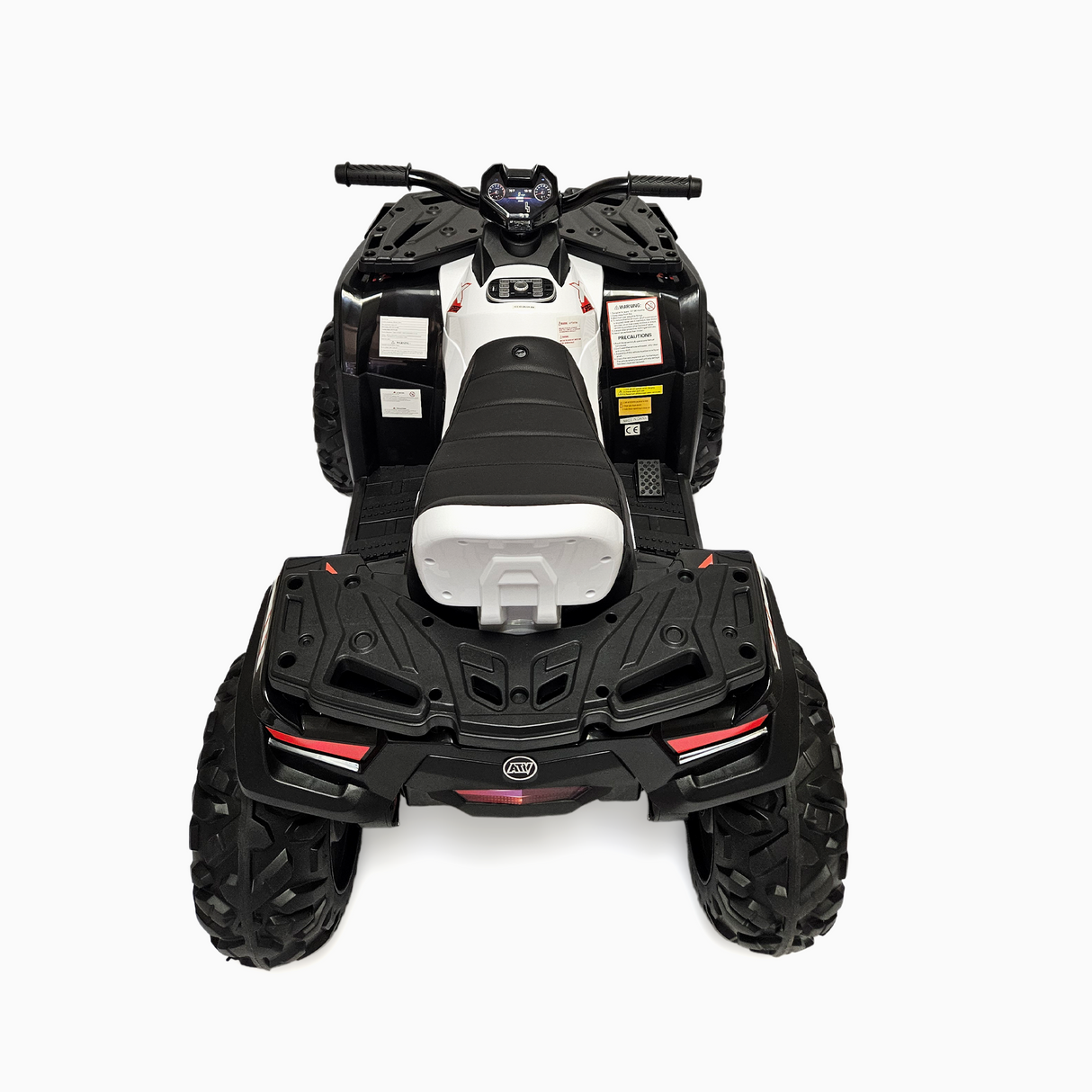 24V Titan Edition Kids Upgraded 4×4 Ride-On Quad ATV W/ Rubber Wheels, Lights & Music Player